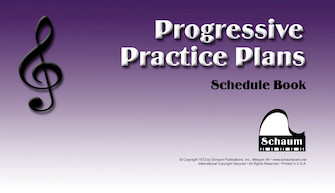 Progressive Practice Plans - Schedule Book by for
