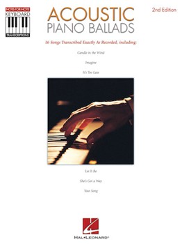 Acoustic Piano Ballads by Various for PVG Collection