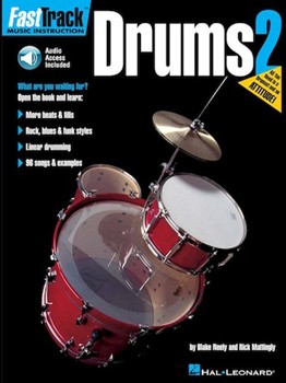 Fasttrack Drums Method Book 2 w/online audio PERCUSSION