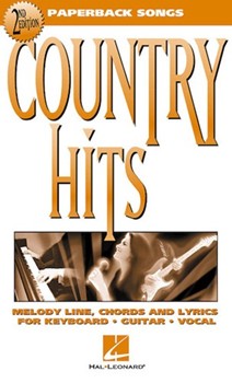 Country Hits by - Paperback Songs - Various for Fake Book