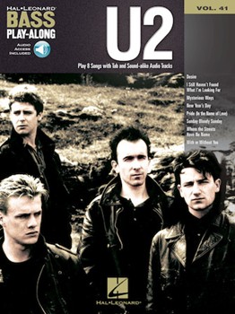 Bass Play Along V41: U2 by U2 U2 for w/ Audio