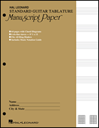 Guitar Tablature Manuscript Paper - Standard - Mnsc
