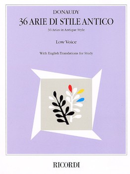 36 Arie di Stile Antico - Low Voice