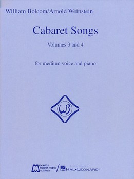 Cabaret Songs 3/4 by Bolcom WIlliam for Medium Voice (Vols 3/4)