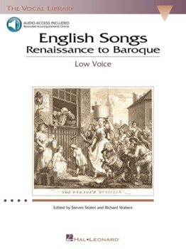 English Songs: Renaissance To Baroque by Vocal Library - Stolen S - for Low Voice