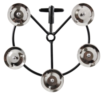 Hi-Hat Tambourine with Steel Jingles by for