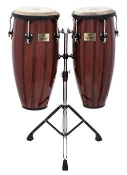 Artist Hand-Painted Series Brown Congas by for