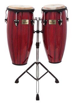 Artist Hand-Painted Series Red Congas by for