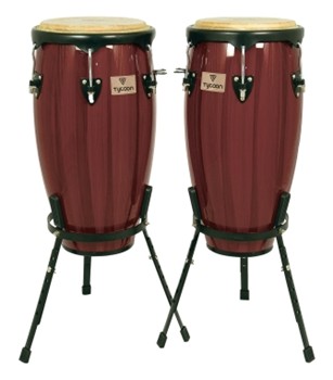 Artist Hand-Painted Series Brown Conga and Tumba by for