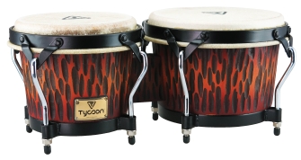 Supremo Series Chiseled Orange Finish Bongos by for