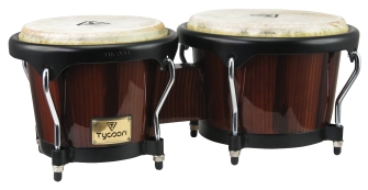 Artist Series Hand-Painted Brown Finish Bongos by for