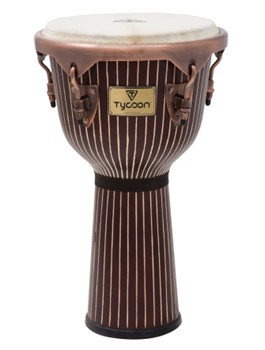 Master Hand-Crafted Pinstripe Series Djembe by for