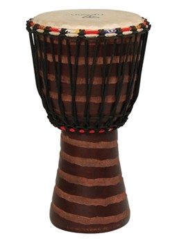 Hand-Carved African Djembe by for