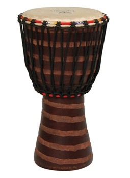 Hand-Carved African Djembe by for