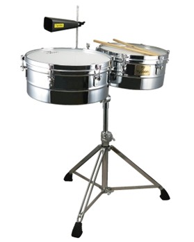 14 inch. & 15 inch. Chrome Shell Timbales by for
