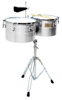 Deep-Shell Chrome Finish Timbales by for