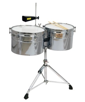 Extra-Deep Shell Chrome Timbales by for