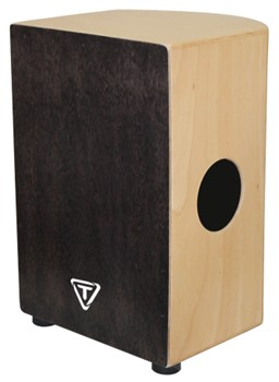 35 Roundback Series Cajon With Black Makah Burl Front Plate by for