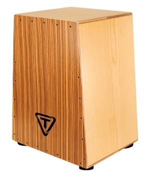 Vertex Series Cajon - American Ash Body and Zebrano Front Plate by for