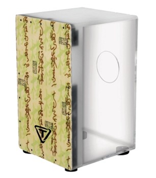 29 Series Clear Acrylic Cajon With Premium Fiberglass Front Plate - Symbol Design by for