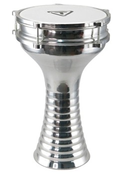 Aluminum Darbuka with Built-in Tambourine by for
