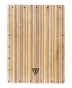 White Zebrano Cajon Replacement Front Plate by for
