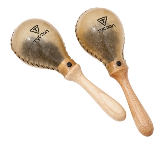 Large Round Rawhide Maracas by for