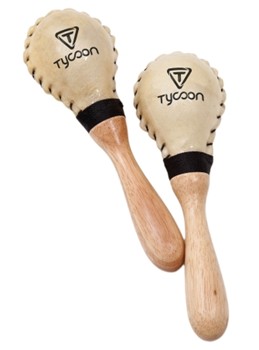Medium Cowhide Maracas by for