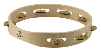 Single Row Wooden Tambourine by for