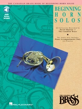 Canadian Brass Book Of Beginning Horn Solos w/cd F HORN