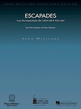 Escapades From Catch Me If You Can by Williams John for Alto Saxophone and Piano