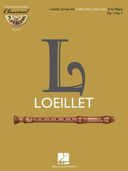 Sonata In G Major by Loeillet Jean-Baptiste - Classical Play-along - for Soprano Re