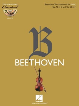 Two Romances (op 40 In G & Opus 50 In F) by Beethoven Ludwig van for Violin w/c