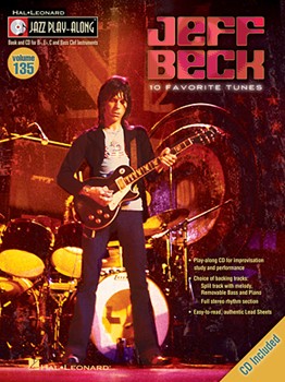 Jeff Beck 10 Favorite Tunes by Beck Jeff Jeff Beck for Jazz Play- (Vol 135 Jazz Play Al)