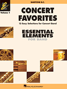 Hal Leonard Various Higgins/sweeney/lav  Essential Elements Concert Favorites Volume 1 - Baritone Bass Clef