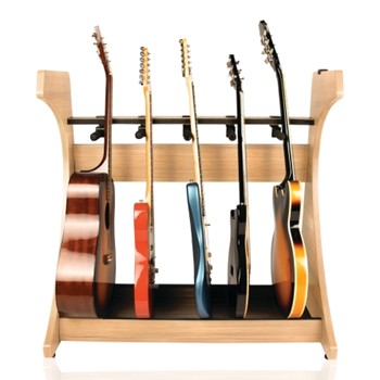 Frameworks Elite Series Guitar & Instrument Case Combo Rack - Natural Maple Matte Finish