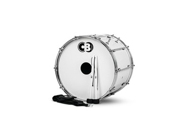 Tournament Series 20 inch. Marching Bass Drum with Strap and Mallet