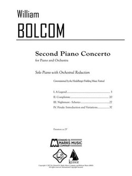 Second Piano Concerto - Reduction for 2 Pianos, 4 Hands