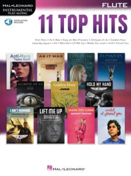 11 Top Hits w/online audio [flute]