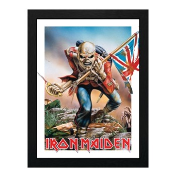 Iron Maiden - Trooper Eddie Framed Print - 12 inch. x 16 inch.