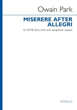 Miserere After Allegri (score) - SATB divisi and Saxophone Quartet