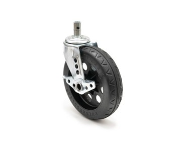 8 x 2 inch. MultiCart All-Terrain Stealth Caster Pack with Brake and Black Hub - for Rock-N-Roller Carts