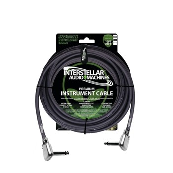 Hyperdrive Premium Instrument Cables - 20' - Angle-Angle Connectors