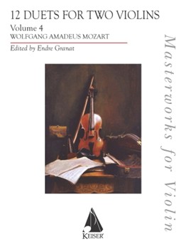 Twelve (12) Duets For Two Violins, Vol. 4, Score And Parts