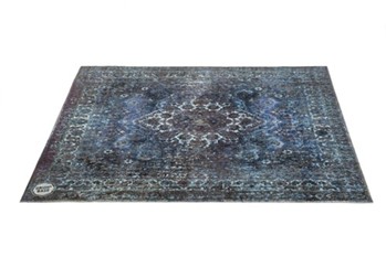 Vintage Persian Style Drum Rug 5.34' X 4.65' - Blue