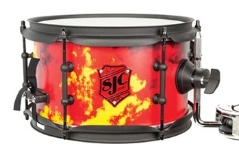 Josh Dun Inferno 6x10 Side Snare - Inferno Custom Wrap