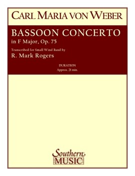 Bassoon Concerto, Op. 75 (Full Score) - for Bassoon and Small Wind Band