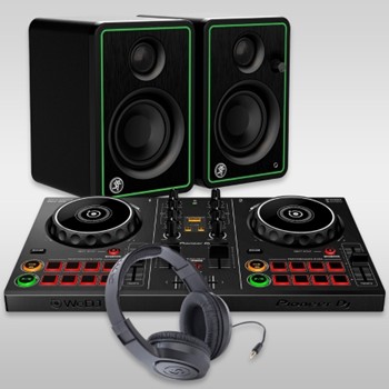 DJ DDJ-200 Starter Pack - Includes Controller, Powered Speakers, Headphone, and Instruction