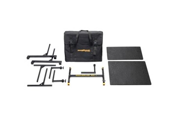 Rock N Roller RCK-1 Shelf Bundle Including H-Frame 2-Tier Compact Travel Keyboard Stand