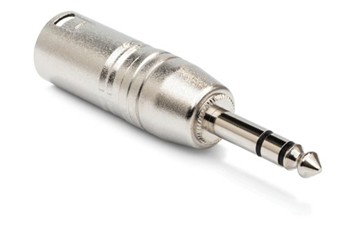 Adapter, XLR3M to 1/4-in. TRS